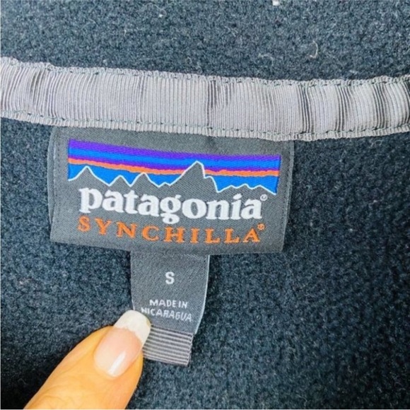Patagonia Outdoor Hiking Sweater Pull-over Fleece Shirt SYNCHILLA Pullover - Picture 6 of 11